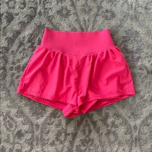 Oysho Sport Pink Tennis Shorts